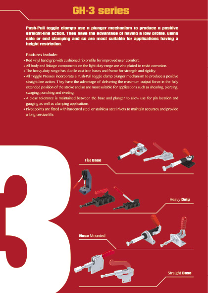 Straight Line Action Clamps